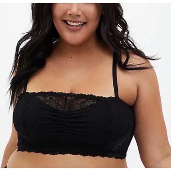 torrid Other - Torrid Black Padded Lace Bralette w/ or w/o Straps NWT Sz 3 (22/24)